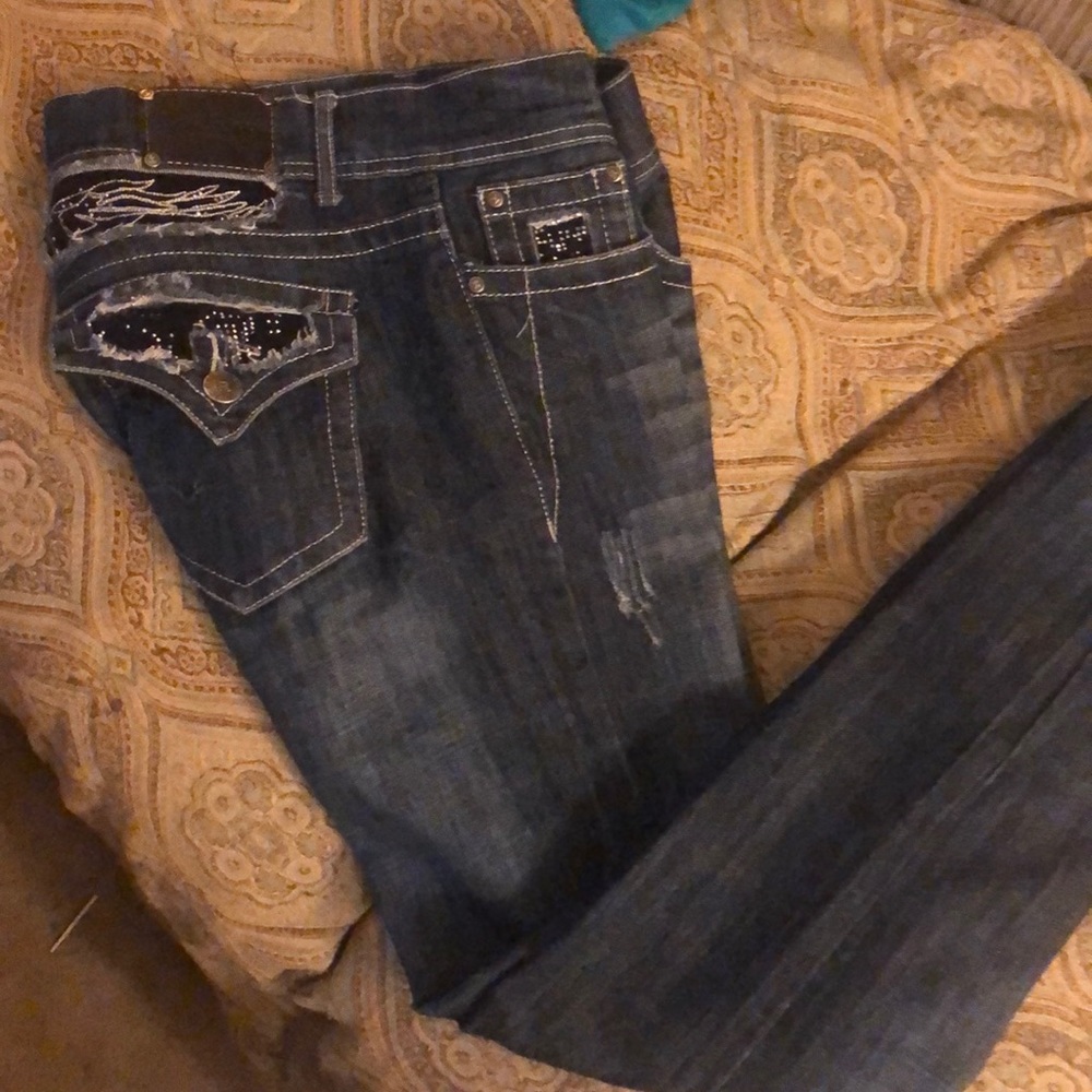 Red Rivet sparkle Jeans